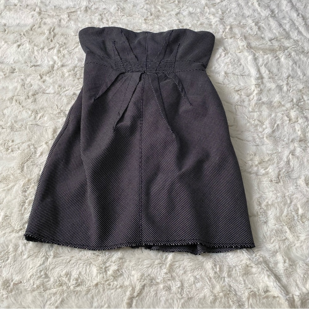 NWT Silence + Noise Women's Size 4 Black/White Strapless Dress